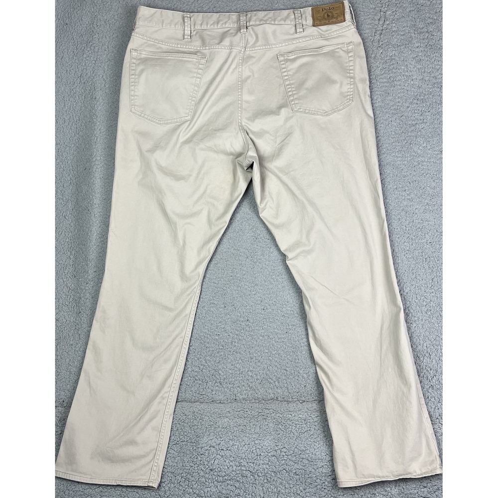 Polo Ralph Lauren Mens Varick Slim Straight Khaki Tan Jeans Size 40x32 - Picture 6 of 11